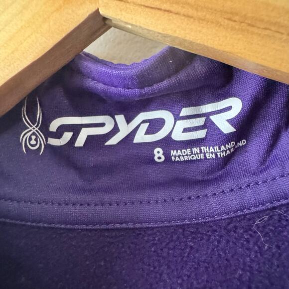 Spyder Sweater Women 8 Purple Sweatshirt Walking Active Gym Fall Athleisure Top - Picture 6 of 12